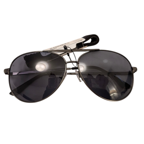 AVIATOR NWT Sunglasses Polorized Dark Grey Silver Foster Grant - Picture 6 of 11